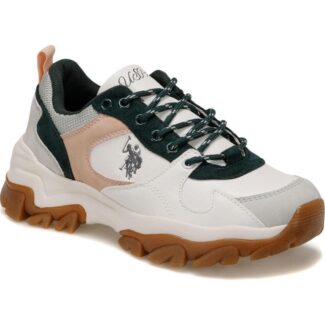 کفش زنانه U.S Polo Assn. 101172500 Tracky 2PR سفید-سبز | U.S. Polo Assn. | اورجینال