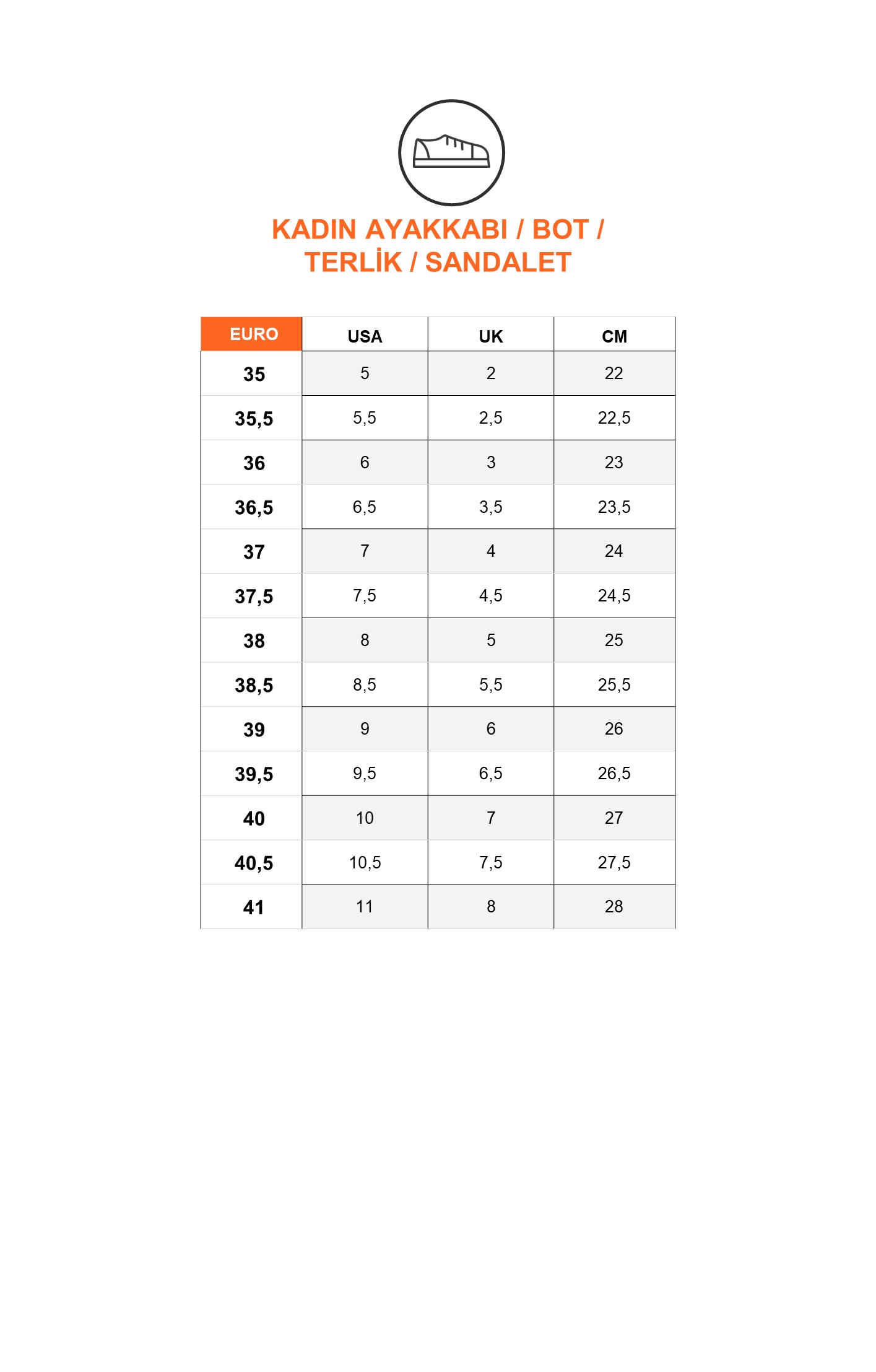 راهنمای انتخاب سایز