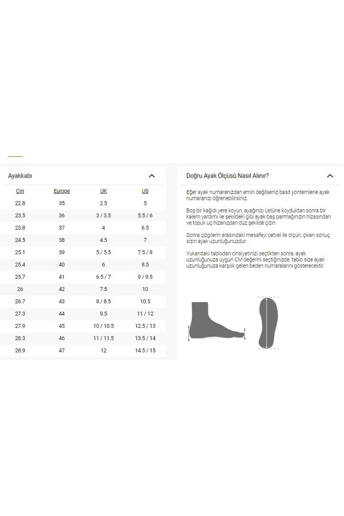 راهنمای انتخاب سایز