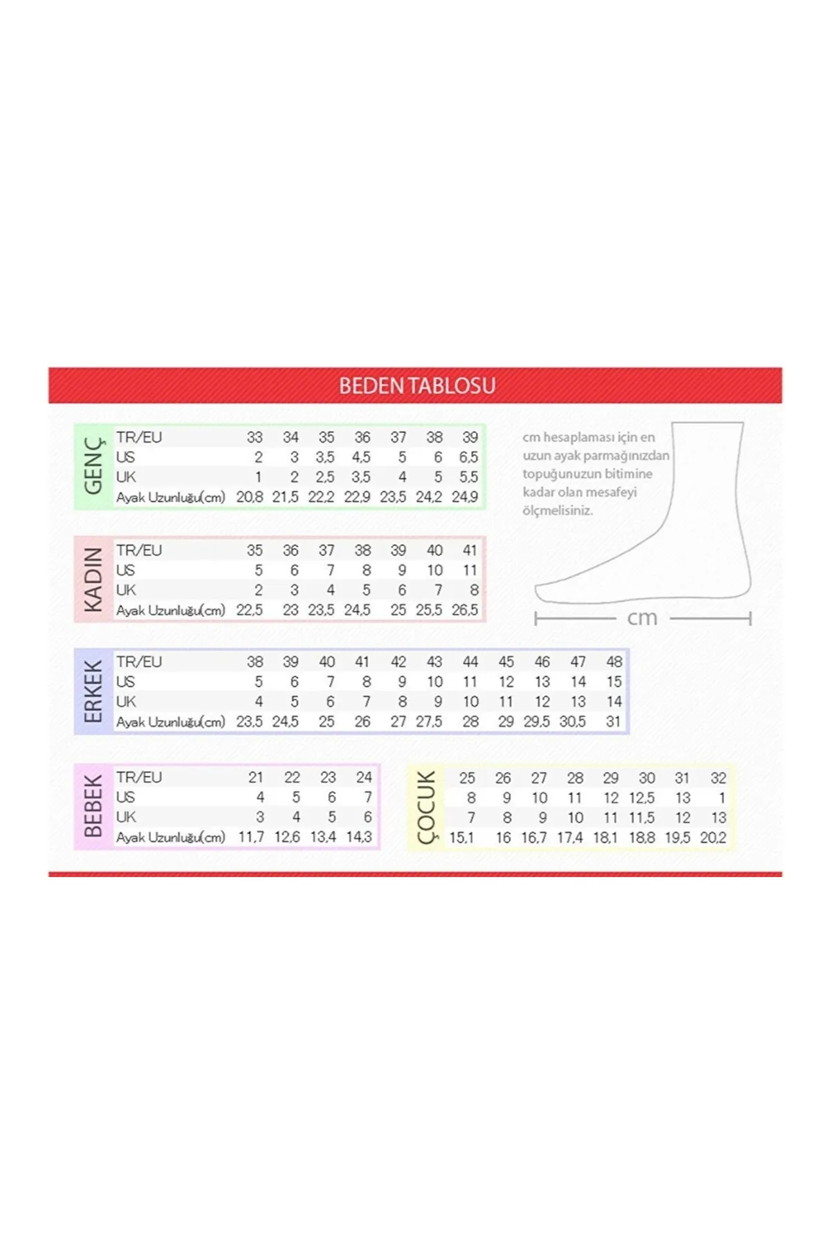 راهنمای انتخاب سایز