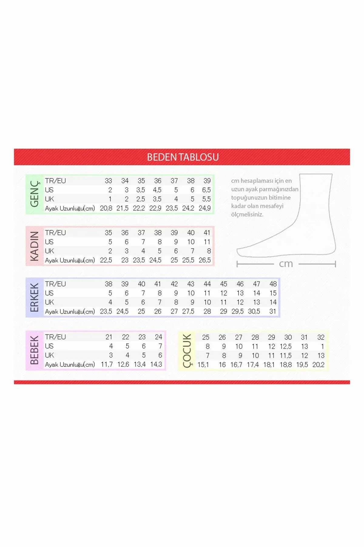 راهنمای انتخاب سایز