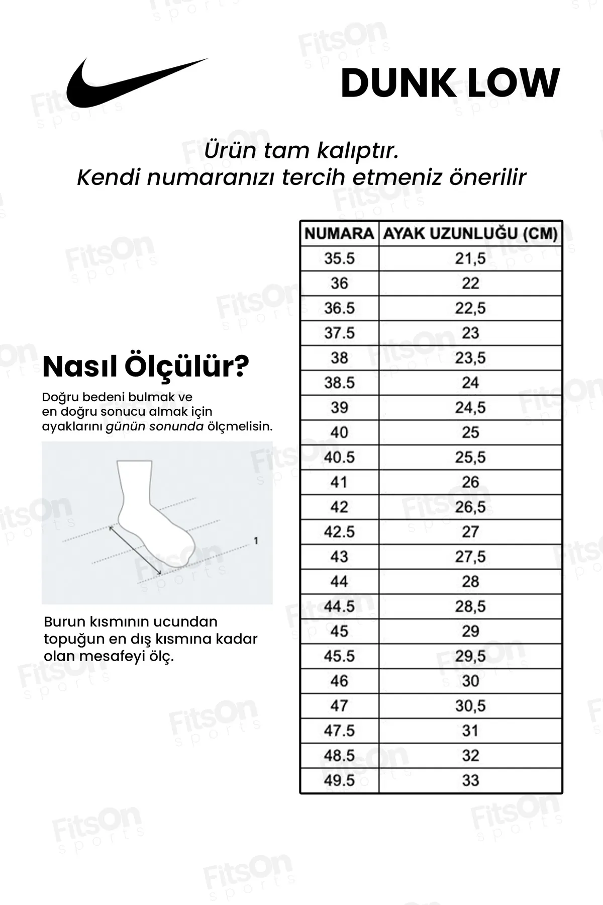 راهنمای انتخاب سایز