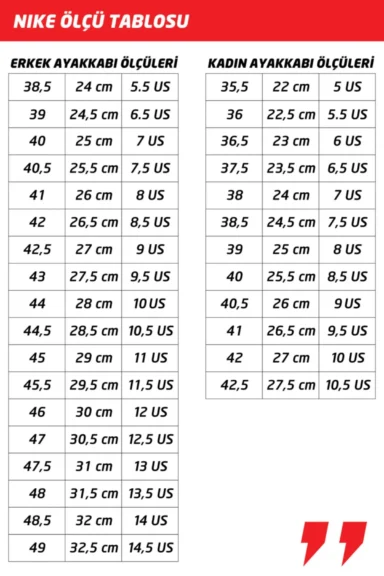 راهنمای انتخاب سایز