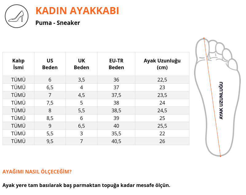 راهنمای انتخاب سایز